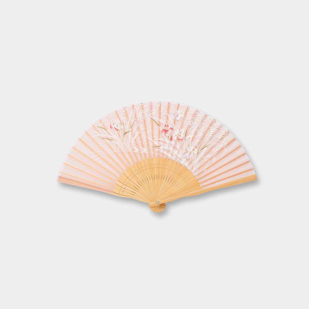 Rakuten - 【扇子】女物 絹扇 あやめ 桃色 | 京扇子 | 大西常商店