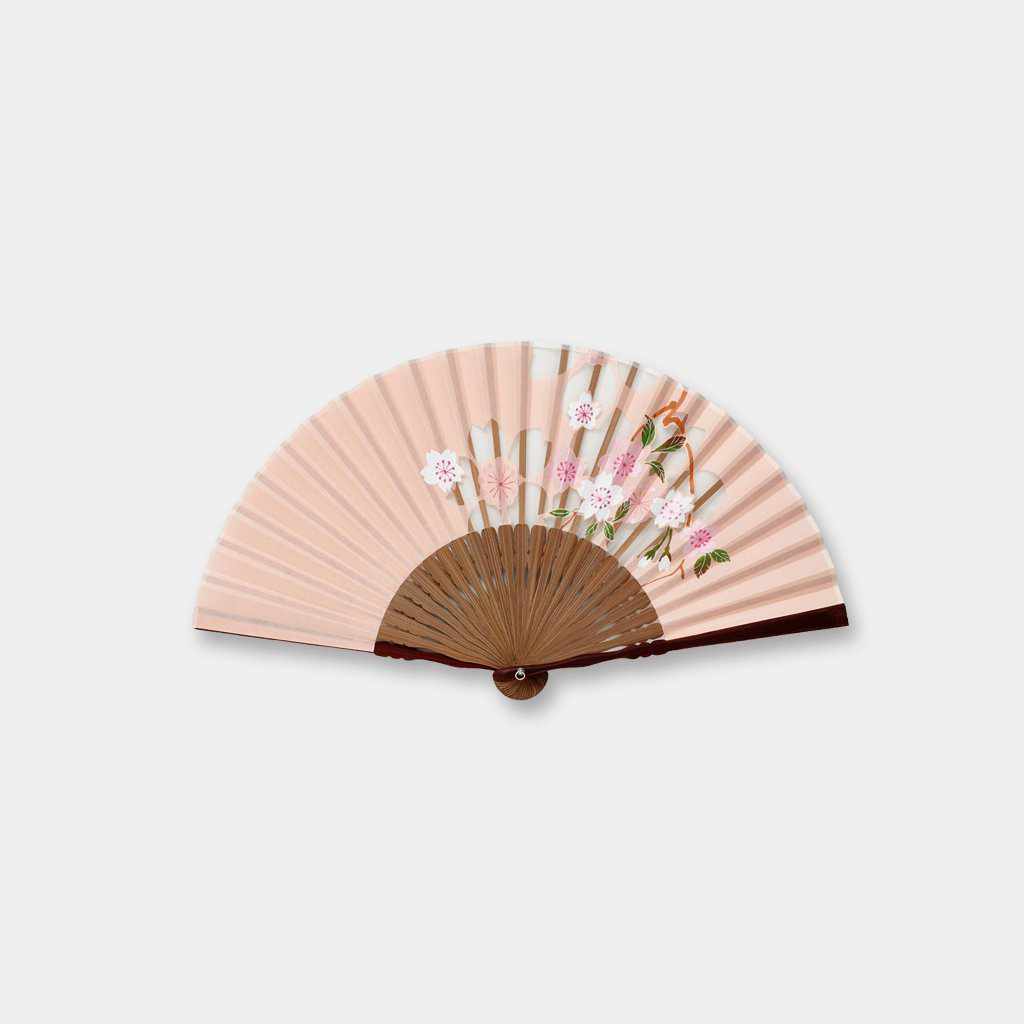樂天商城 - 【扇子】女物 絹扇 切り絵 桜 | 京扇子 | 大西常商店