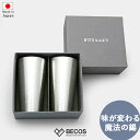 ビアカップ タンブラー ビアグラス ジョッキ ギフト おしゃれ 高級 錫 100% | 270ml シルバー シンプル 能作 高岡銅器 日本製 国産 職人 | 海外 手土産 モダン ペア セット 2個セット 酒器 食器セット | 結婚祝い 新築祝い 新居祝い 誕生日 還暦祝い 米寿 プレゼント