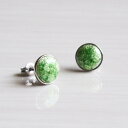 【ピアス】丸 8mm 透 (Suke) 全6色 | 無線銀貼七宝