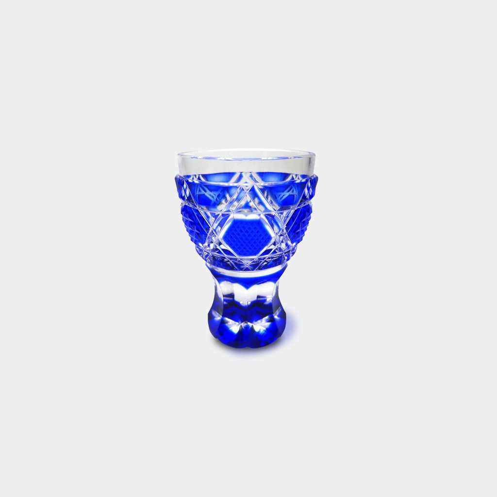 樂天商城 - 【グラス】馬上杯 (瑠璃) | 薩摩切子 | satuma