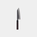 【三徳包丁】本鍛造 黒打 三徳包丁 (青紙スーパー鋼) 170mm | 越前打刃物 | 鍛冶工房いわい