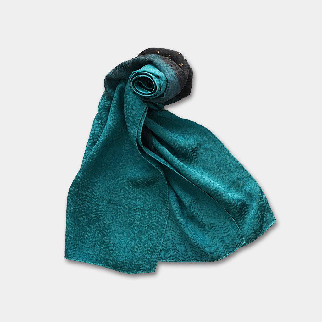 【絞り染め】三毳山麓工房 ストール ナスカ地紋 ブルー