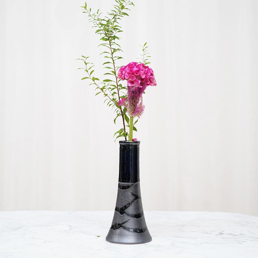 Rakuten - 【大谷焼】森陶器 花瓶 藍かけ分け A (1点物)