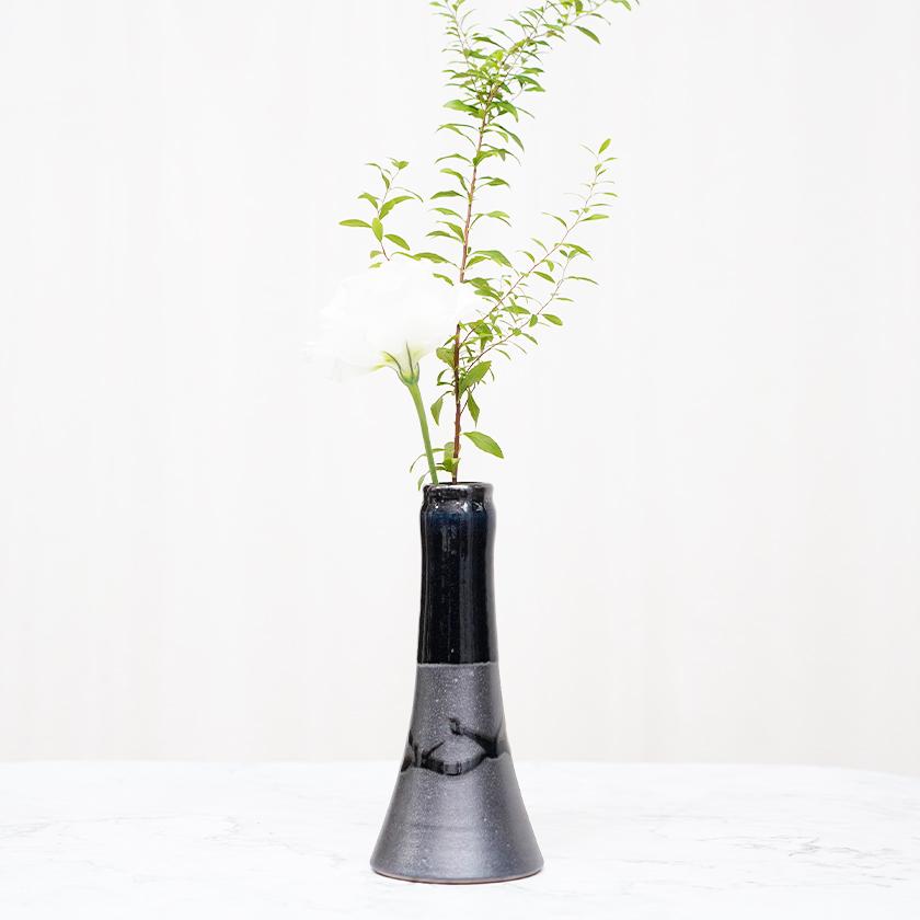 Rakuten - 【大谷焼】森陶器 花瓶 藍かけ分け B (1点物)