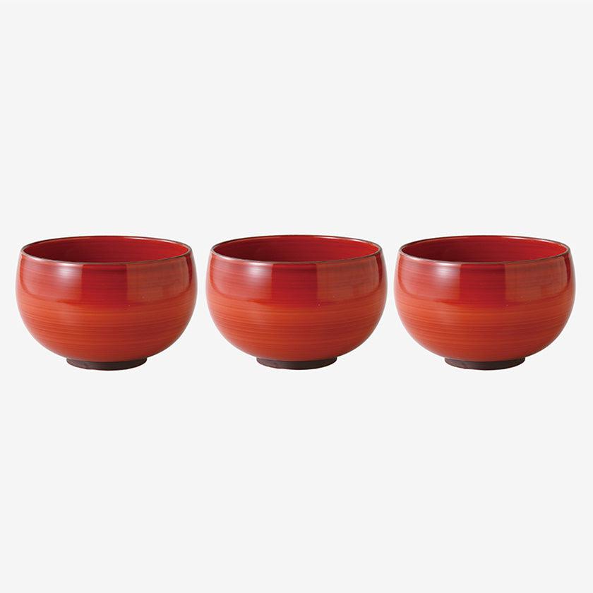 Rakuten - 【丼3個セット】赤巻 (赤) | 波佐見焼 | 西海陶器