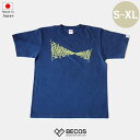 【Tシャツ】IoII 紺 | アイヌ工芸