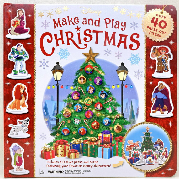 【工作絵本 こども向け 洋書 アウトレットブック】Disney Make and Play CHRiSTMAS