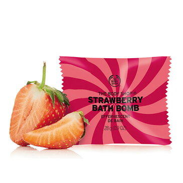 【正規品】＜浴用化粧料＞バスボム ストロベリー 28g 【THE BODY SHOP(ザ・ボディショップ)】STRAWBERRY BATH BOMB