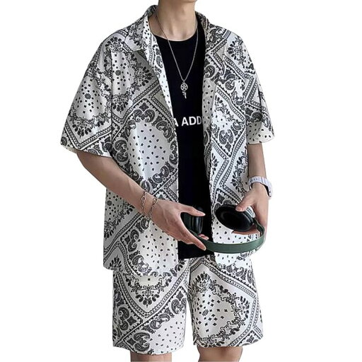 ペイズリー柄 ダンス 衣装 メンズ ヒップホップ 大人 夏 ダンス衣装 セットアップ メンズ ストリート系 シャツ 半袖 パンツ 薄手 練習着 かっこいい ペイズリー柄 ダンス 衣装 メンズ ヒップホップ 大人 夏 ダンス衣装 セットアップ メンズ ストリート系 シャツ 半袖 パンツ 薄手 練習着 かっこいい
