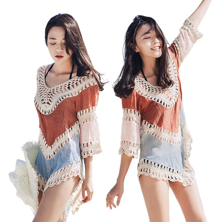 レース ラッシュガード uvカット おしゃれ 水着体型カバー レディース 露出控えめ レース 透かし彫り 日焼け止め服 リゾート 羽織り 体型カバー 紫外線対策