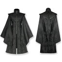 ハロウィン 衣装 コスプレ ドレスコート ロングコート ジャケット ブラック 花柄 黒 ゴシック 中世ヨーロッパ 舞台衣装 貴族風 長袖 大人 メンズ 男性 バ...