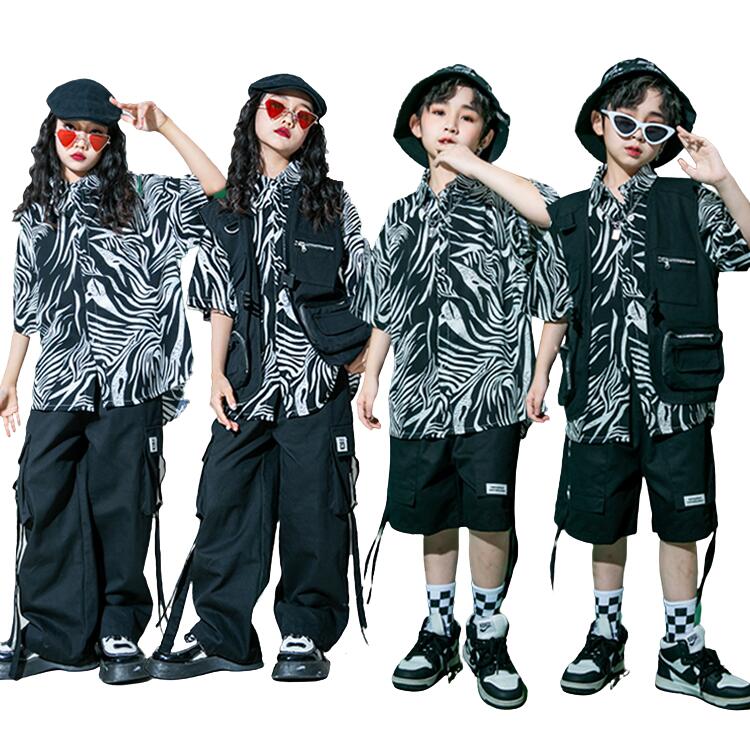 ヒップホップ キッズダンス 男の子 女の子 セットアップ 子供服 ダンス 衣装 キッズ セットアップ ヒッ..