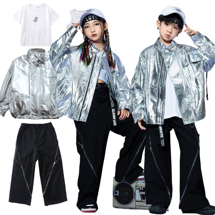 子供服 ダンス 衣装 キッズ セットアップ ヒップホップ 単品 ジャケット シャツ パンツ ヒップホップ キッズダンス 男の子 女の子 セットアップ ストリート ダンスウェア 原宿系 おしゃれ 長袖 レッスン シャツ パンツ hiphop jazz