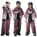 デニム服 キッズダンス衣装 ジャケット グラデーション セットアップ 子供服 ヒップホップ 衣装 男の子 女の子 ダンス衣装 デニムジャケット パンツ セット ストリート系