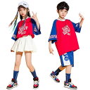 子供服 男の子 女の子 k-pop キッズダンス衣装 ゆるシャツ 半袖 パンツ ヒップホップ キッズ ダンス 衣装 トップス スウェットパンツ 練習着 ストリート系