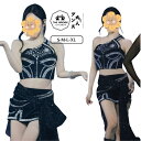 韓国 アイドル衣装 ダンス衣装 レディース 黒 セットアップ 黒 ステージ衣装 k-pop衣装 ジャズダンス 演出服 ブラック 片袖 へそ出し トップス スカート キラキラ 大人 高校生 発表会 チアダンス 応援団 かっこいい おしゃれ