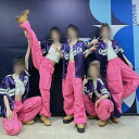 ダンス衣装 ステージ衣装 チアダンス レディース 大人 女性 かっこいい 上下セット パープル ピンク パンツ カーゴパンツ シャツ ダンス服 hiphop J...
