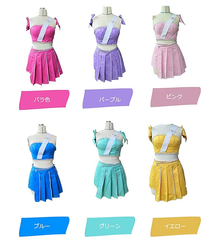 楽天市場】アイドル 衣装（カラーグリーン）（レディースファッション