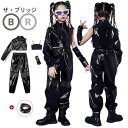ダンス衣装 キッズ 女の子 セットアップ ファッション ストリート 応援団 ブラック 長袖 トップス パンツ 発表会 ヘソ出し 原宿系 K-pop 舞台 団体服...