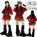 韓国 セットアップ キッズ ダンス衣装 舞台服 ジャッズ かっこいい 子供服 練習着 黒 赤 Tシャツ ブラウン スカート デザイン 女の子 k-pop ダンス...