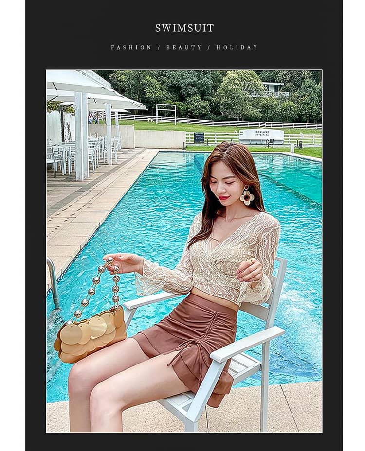 水着 レディース 体型カバー タンキニ 4点セット 水着 可愛い レディース フリル 露出控えめ 水着 韓国 水着 スカート 学生 レディース スイムウェア 水着 タンキニ 安全パンツ みずぎ ワイヤー リゾート 温泉 海 プール ビーチ