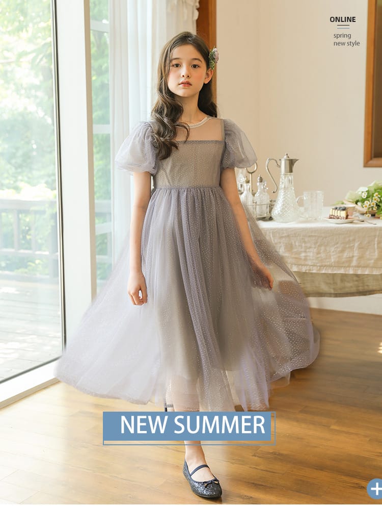 韓国 子供服 キッズ ドレス パープル ドット柄 女の子 半袖 春夏 キッズ ワンピース カジュアル ワンピース レース チュール ワンピース おしゃれ ワンピース 可愛い 韓国風 プリンセス ガールズ 110cm ～ 160cm