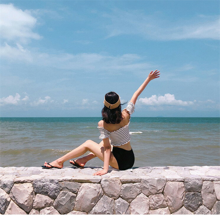 水着 ビキニ レディース水着 韓国 タンキニ セパレート 海 プール 温泉 夏 水着 みずぎ 体型カバー 小胸も安心 水着 サマー　女性用/ビビッド 盛れる 韓国風 10代 20代 30代 40代