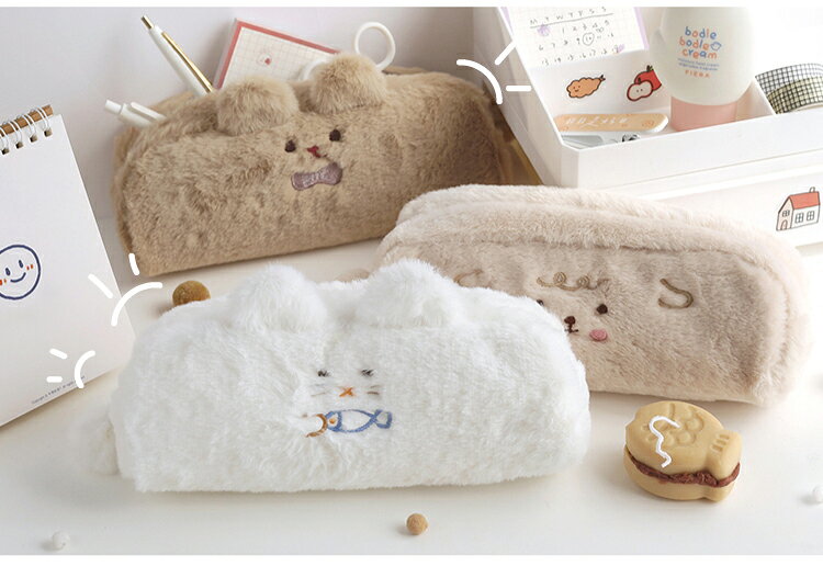 ペンケース 可愛い もふもふ おしゃれ ペンポ...の紹介画像3