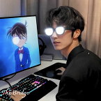 発光LEDメガネ 光るメガネ 探偵メガネ 眼鏡 犯人追跡メガネ 考える姿メガネ Cosplay コスプレ道具 アイテム 飾り用 写真 目立つ お笑い 番組 パーティー ユーチューバー 芸能人 忘年会 新年会 ハロウィン 面白メガネ小物 パーティーグッズ