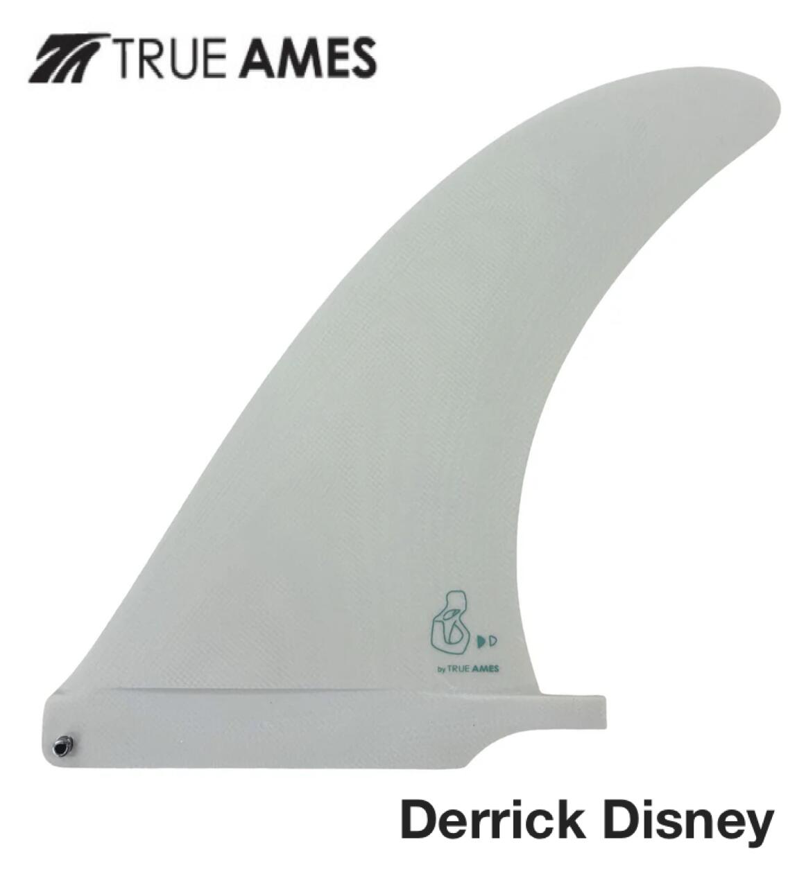 老舗カリフォルニアフィンブランド TRUE AMES トゥルーアムス からDerrick Disney ディッキーディズニー デザインのシングルフィン発売！TRUE AMES Derrick Disney single