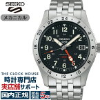 セイコー5 スポーツ フィールド GMT スポーツスタイル SBSC011 メンズ 腕時計 メカニカル 自動巻き ブラックダイヤル メタルバンド 日本製