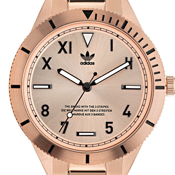 adidas アディダス FASHION ファッション EDITION THREE SMALL エディション スリー スモール AOFH22063 メンズ レディース 腕時計 クオーツ 電池式 ゴールド