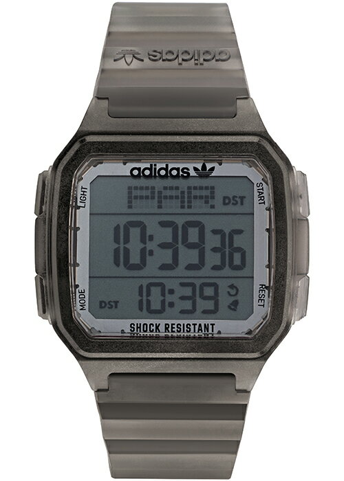 adidas アディダス STREET ストリート DIGITAL ONE GMT デジタルワン GMT AOST22050 メンズ 腕時計 電池式 デジタル ワールドタイム ブラック 2