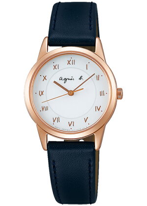 agnesb.アニエスベーマルチェロFBSD941レディース腕時計ソーラー革ベルトカーフホワイトセイコーagnesb.Marcello