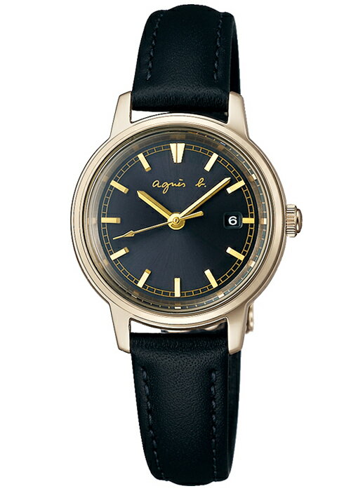【ポイント最大60.5倍＆最大2000円OFFクーポン】agnes b. アニエスベー sam サム FCSD998 レディース 腕時計 ソーラー 革ベルト ブラック 国内正規品 セイコー