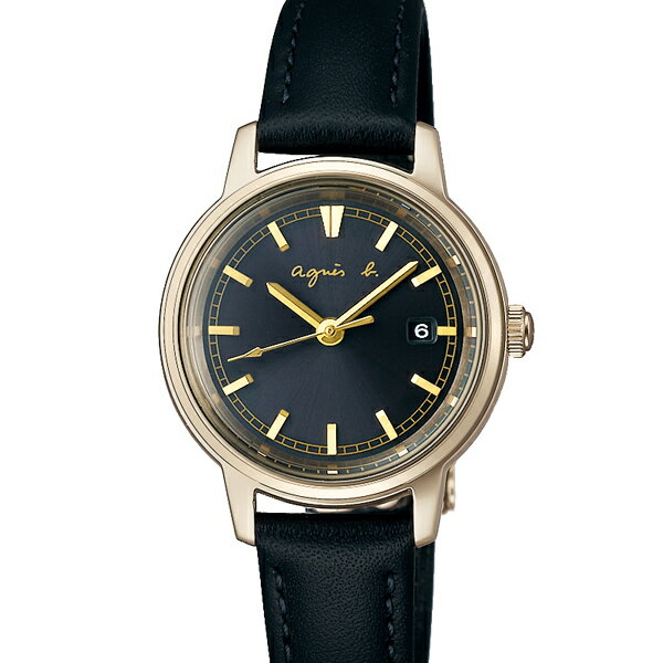 【ポイント最大60.5倍＆最大2000円OFFクーポン】agnes b. アニエスベー sam サム FCSD998 レディース 腕時計 ソーラー 革ベルト ブラック 国内正規品 セイコー