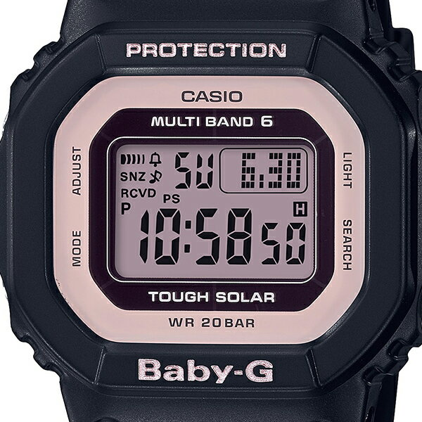 楽天市場 ポイント最大41倍 最大777円offクーポン Baby G ベビーg 電波ソーラー Bgd 5000 1bjf レディース 腕時計 デジタル ブラック ピンク スクエア 国内正規品 カシオ ザ クロックハウス 楽天市場店
