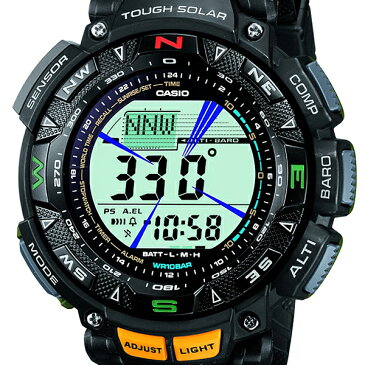 プロトレック トリプルセンサー PRG-240-1JF メンズ 腕時計 ソーラー デジタル ブラック 登山 国内正規品 カシオ