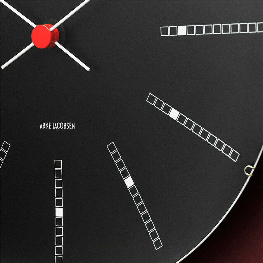 ARNE JACOBSEN アルネヤコブセン BANKERS バンカーズ ブラック 210mm 掛時計 ウォールクロック AJ43636 インテリア [3]