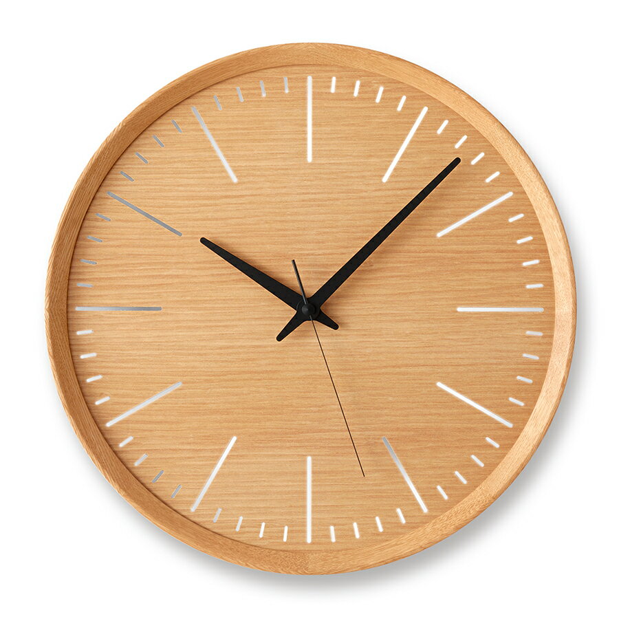 【ポイント最大52倍&最大2000円OFFクーポン】タカタレムノス 掛け時計 デザインオブジェクト フラクト クオーツ 電池式 ナチュラル スイープセコンド 北川 大輔 DFI21-07NT