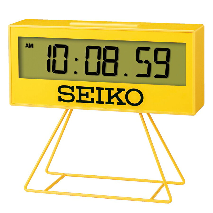 【6/20限り抽選還元&10%OFFクーポン&20時〜ポイント最大55倍!】セイコー ミニスポーツタイマークロック SQ817Y クオーツ 電池式 デジタル 掛置兼用 イエロー [2]