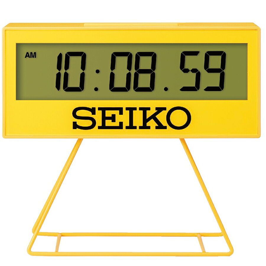 【6/20限り抽選還元&10%OFFクーポン&20時〜ポイント最大55倍!】セイコー ミニスポーツタイマークロック SQ817Y クオーツ 電池式 デジタル 掛置兼用 イエロー [3]