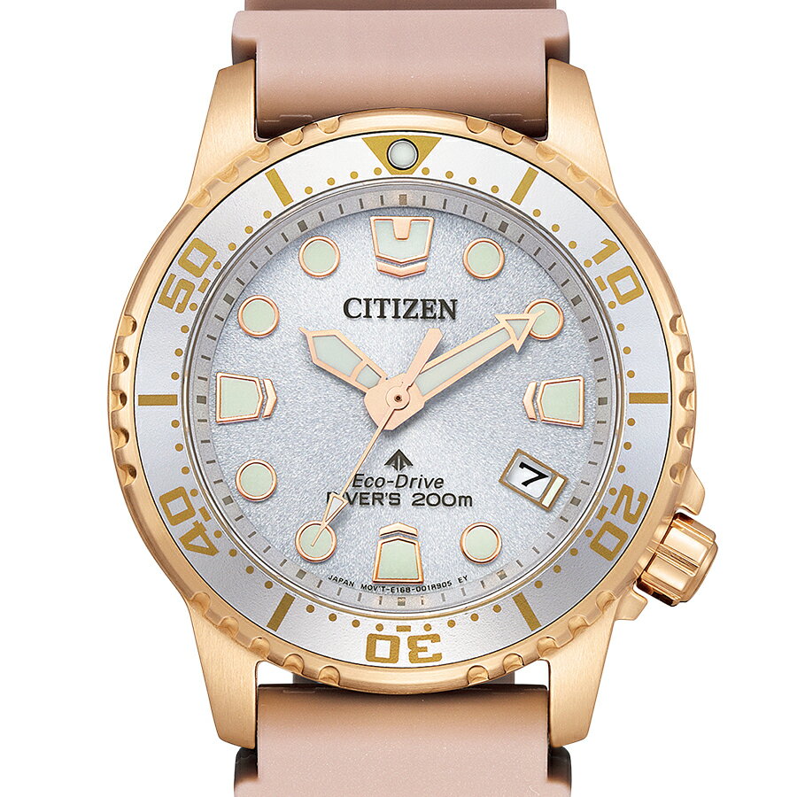 シチズン プロマスター マリンシリーズ エコ・ドライブ ダイバー200m EO2023-00A メンズ レディース 腕時計 ソーラー ウレタンバンド ピンク