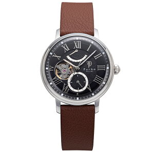 《3月31日発売/予約》フルボデザインユアチョイスサンドF8402BKメンズ腕時計自動巻き革ベルトブラックオープンハート
