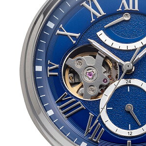 《3月31日発売/予約》フルボデザインユアチョイスサンドF8402BLメンズ腕時計自動巻き革ベルトブルーオープンハート【選べるベルト4種類】