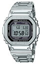 【10%OFFクーポン21日9:59まで！】G-SHOCK GMW-B5000D-1JF フルメタル シルバー メンズ 腕時計 耐衝撃構造 タフソーラー 電波 デジタル メタルケース 20気圧防水 Bluetooth スマホリンク CASIO カシオ GMW-B5000 かっこいい 品薄 2