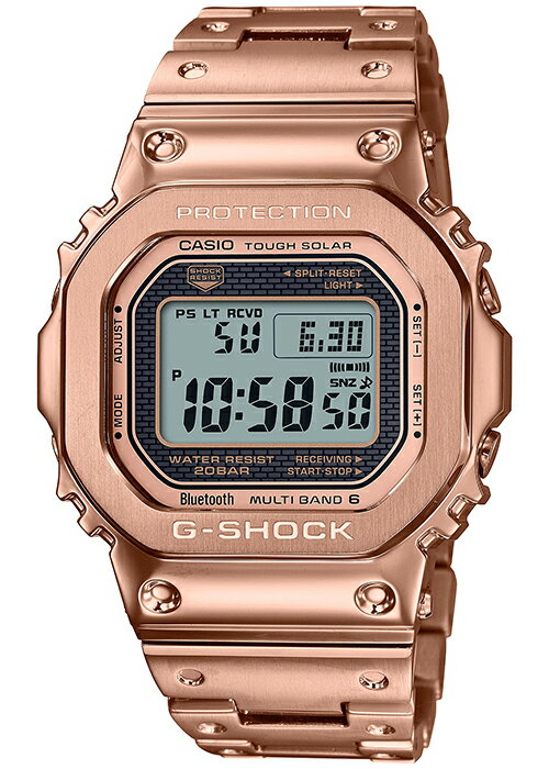 【ポイント最大56.5倍＆最大2000円OFFクーポン】G-SHOCK ジーショック フルメタル ローズゴールド GMW-B5000GD-4JF メンズ 腕時計 電波ソーラー Bluetooth デジタル 国内正規品 カシオ