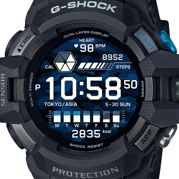 【18日はポイント最大41倍！】G-SHOCK Gショック G-SQUAD PRO GSW-H1000-1JR メンズ 腕時計 スマートウオッチ デジタル ブラック 国内正規品 カシオ