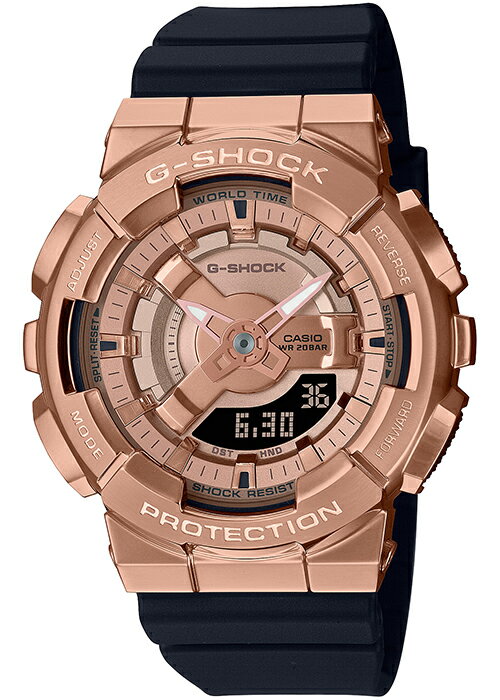 【ポイント最大58倍＆最大2000円OFFクーポン】G-SHOCK メタルカバード アナデジコンビモデル 110シリーズ GM-S110PG-1AJF メンズ レディース 腕時計 電池式 ピンクゴールド 国内正規品 カシオ